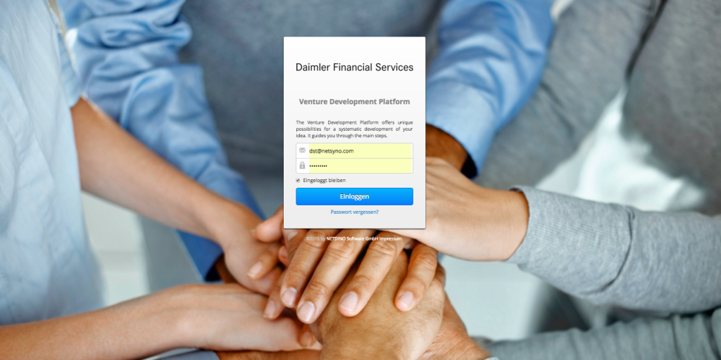 Das Venture Developement System angepasst für Daimler Financial Service AG