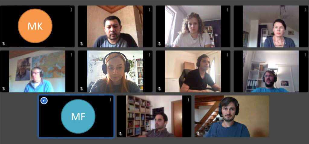 Screenshot Videokonferenz NETSYNO Team