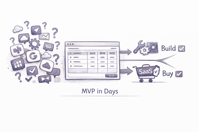 MVP vor der Build or Buy Entscheidung